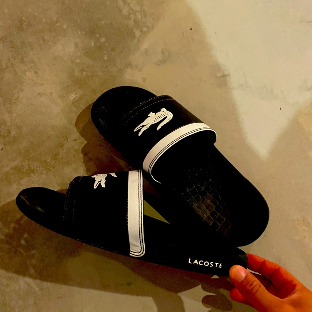 Lacoste mens flip flops